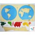 Puzzle harta continente (Montessori)